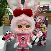 Vente en gros : Figurine en peluche géante Babythree Pink Ashes 1000% authentique, boîte mystère, tendance, objet de collection, ornement