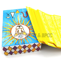 Cartes de tarot personnalisées imprimées holographiques Golden Edge Jeu de tarot Oracle Gold Foil