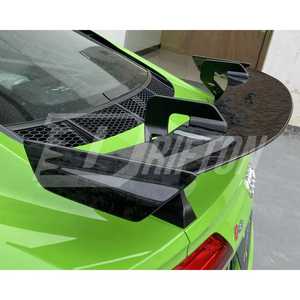 Alerón trasero de fibra de carbono seco forjado Real con cuello de cisne para Audi R8 GT Spoiler - Product Image 4