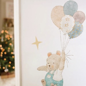 Ballon à Air chaud <span class=keywords><strong>carnaval</strong></span> Animal Illustration Stickers muraux pour enfants chambre pépinière chambre <span class=keywords><strong>maternelle</strong></span> lecture coin fête décor - Product Image 4