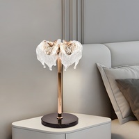 Lampe de sol en cristal luxueuse, design feuille de verre - Lustre doré moderne - Meuble haut de gamme, lumière LED à intensité variable pour salon