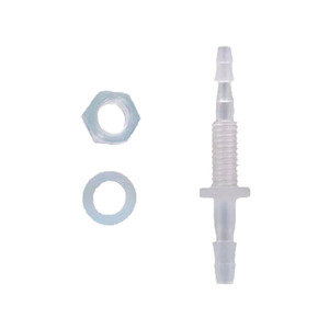 ชุดข้อต่อพลาสติกแบบตรงผ่านแผง รุ่น 3-M6-4 สำหรับสายยางแบบยืดหยุ่น  สำหรับเครื่องฉีดพลาสติกแบบพลาสติกขึ้นรูปทรงเจดีย์ - Product Image 1