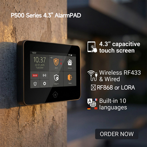 Système d'alarme intelligent P800s avec écran tactile 7 pouces, caméras <span class=keywords><strong>de</strong></span> sécurité domestique, sonnette vidéo, Tuya Smart WiFi GSM, alimenté par batterie - Product Image 3