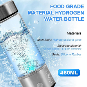 Inhalador de Hidrógeno Silencioso, Botella de Agua con 3000-6000PPB de Hidrógeno, Máquina de Inhalación Enriquecida con Hidrógeno, Fuente de Alimentación Eléctrica USB, Botella de Vidrio - Product Image 3