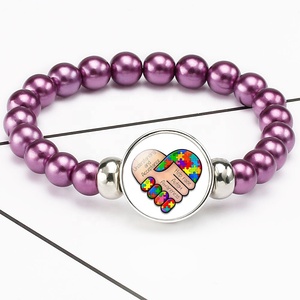 <strong>Autism</strong> <strong>Awareness</strong> Adjustable Crystal Beads Bracelet for Kids Free Shipping Puzzle <strong>Charm</strong> Fashion Gift - Product Image 6