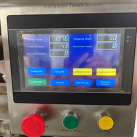 Machine entièrement automatique pour sachets de thé triangulaires avec moteur à roulement contrôlé par PLC et dispositif de pesage électronique pour sachets de thé en nylon