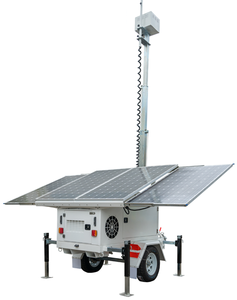 Torre de Iluminación Solar con Mástil para Cámara de Vigilancia, Resistente a la Intemperie, para Cámara CCTV - Product Image 3