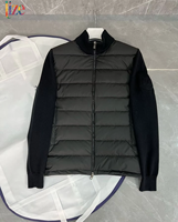 Veste matelassée en duvet tricotée et épissée pour homme Lize, nouvelle collection automne/hiver, imperméable, grande taille, décontractée