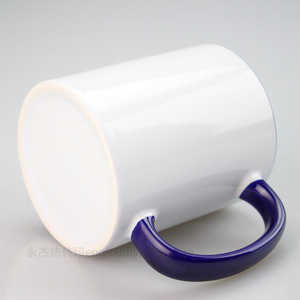 <span class=keywords><strong>Taza</strong></span> de Cerámica de 11 oz <span class=keywords><strong>con</strong></span> Borde de Color y Recubrimiento para Transferencia de Calor, Asa <span class=keywords><strong>con</strong></span> Esmalte de Color, Diseño Creativo, Patrón Fotográfico, DIY - Product Image 5