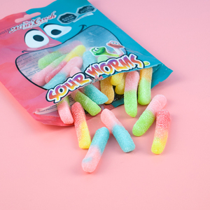 Min <span class=keywords><strong>Crush</strong></span>, Bolsa de 120g de Gomitas de Gusano Ácidas, Dulces de Gusano Ácido - Product Image 5