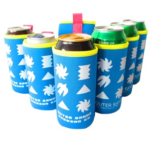 Wholesale 16oz Neoprene Beer Can Cooler Sleeve <b>Collapsible</b> Bottle Cooler Bag Bulk 16oz Can Cooler Sleeves - Product Image 4