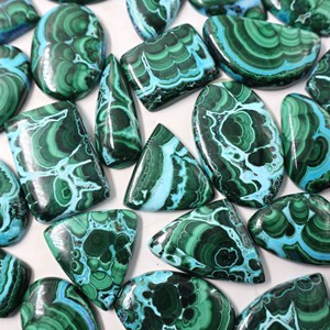 100% Natural Chrysocolla <b>Malachite</b> Cabochon Wholesale Price Lot Natural Chrysocolla <b>Malachite</b> Loose Gemstone for Making Jewelry - Product Image 4