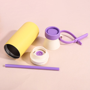 Nouvelle tasse isotherme <span class=keywords><strong>sous</strong></span> vide en acier inoxydable 316, bouteille d'eau portable pour l'extérieur avec paille, idéale pour les événements sportifs de football - Product Image 5