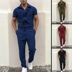 Tuta Intera da Lavoro Streetwear per Uomo, Design alla Moda con Maniche Corte - Product Image 2