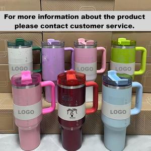 แก้วน้ำสแตนเลสพิมพ์ลายแฟชั่นแบรนด์ดัง H2.0 Stan ขนาด 40 ออนซ์ พร้อมหูจับและหลอดดูด เหมาะสำหรับใช้กลางแจ้ง ของขวัญสุดเท่ห์ ขายส่งราคาถูกจาก WOOW - Product Image 6