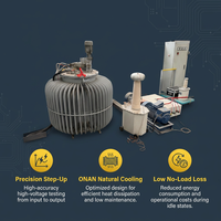 Transformador Sumergido en Aceite ONAN de 220v a 10kv, 11kv y de 600v a 33kv para Distribución de Energía en Exteriores