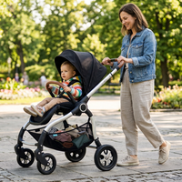 Système de poussette bébé 3 en 1 réversible, pliable et portable, avec siège auto, pour les sorties quotidiennes et les promenades en extérieur