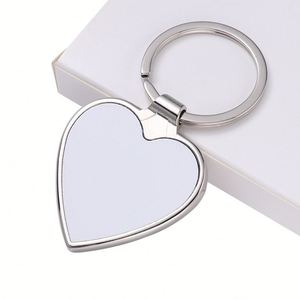 Llavero Metálico en Blanco para Transferencia Térmica, de Aleación de Zinc, en Formas Redondas, Cuadradas, de Corazón y Mini Cruz - Product Image 5