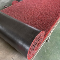 Rouleau de tapis de bobine de PVC Durable antidérapant tapis de bobine de PVC de sol rouleau de tapis robuste avec support en mousse