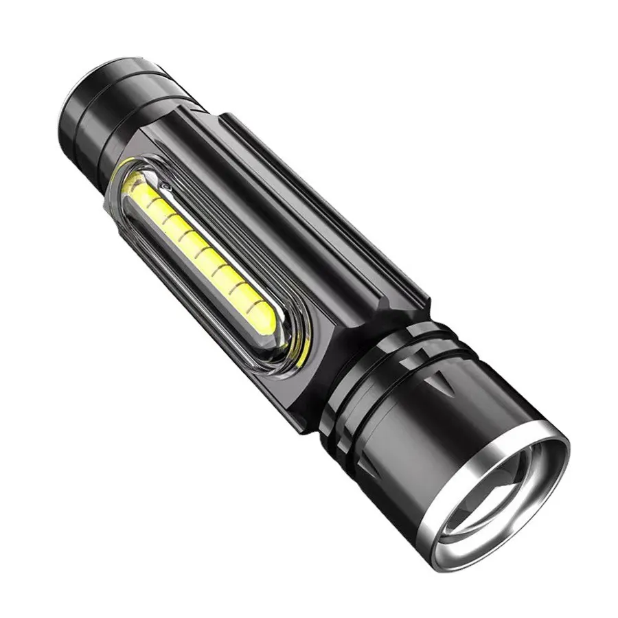 Torce a LED ricaricabili torcia tattica alta Lumen Super luminosa Mini piccola torcia tascabile 6 modalità luce a mano lanterna 10
