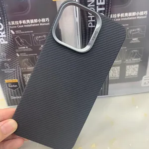IPhone 15 용 벤스크 탄소 섬유 슬림 라이트 마그네틱 케이스