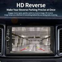 Monitor MP5 para Auto de 7 Pulgadas con Entrada para Cámara de Visión Trasera, Reproductor de Video HD para Auto, Pantalla Multimedia con Bluetooth, Compatible con Cámara de Reversa