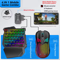 Mix Pro 4 en 1 ensemble de jeu mobile clavier de jeu et convertisseur de souris ensemble de trône Android iOS universel manger périphérique de poulet