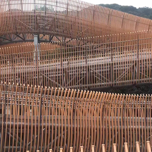 Mur-rideau en tube carré en aluminium léger pour la rénovation de bâtiments d'appartements - Product Image 3