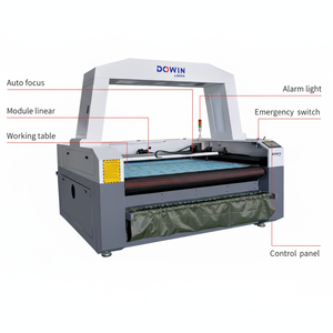 GOTO 1812 CO2 CNC Máquina de corte por láser Grabador de corte grande para bolsa de bandera de cuero de tela acrílica - Product Image 1