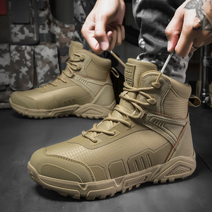 DSF49 AS33 Khaki Tactical <b>Hiking</b> <b>Boots</b> Nylon Waterproof All Seasons Outdoor <b>Boot</b> - Product Image 6