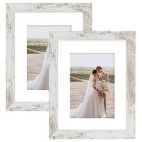 Cadre photo mural MOUDAMION en bois 12x18 orné, moderne, vertical, en plexiglas HD imprimé UV, 2 couleurs, 18x12 pouces