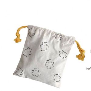 Bolsa de Lona con Cordón Personalizable con Dibujos Animados, con Logotipo Personalizado, para Guardar Artículos de Papelería, Cosméticos y Joyas - Product Image 5