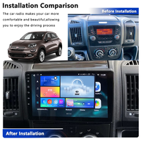Meihua Meilleur fournisseur lecteur DVD stéréo de voiture 9 pouces pour Fiat Ducat 2011 Android Panneau système multimédia