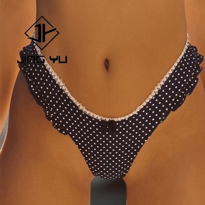 ผู้ผลิตชุดบิกินี่ ชุดชายหาดผู้หญิงสไตล์ฮาวาย ชุดว่ายน้ำสองชิ้นพิมพ์ลายจุดแบบกำหนดเอง ทำจากไนลอน - Product Image 4