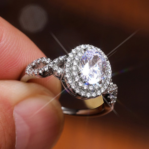 Anello di Fidanzamento F742 per Donna con Diamante Naturale Taglio Brillante Rotondo Classico 1.0 Ct - Product Image 3