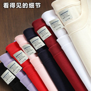 Camiseta de Manga Corta con Cuello Redondo de Algodón Puro Talla L/170 para Uso Diario, Camiseta Publicitaria con Impresión de Logotipo Personalizable - Product Image 1