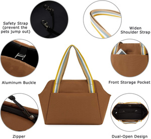 Bolso portador <span class=keywords><strong>de</strong></span> lado suave para perros y gatos pequeños, bolso portador <span class=keywords><strong>de</strong></span> <span class=keywords><strong>mascotas</strong></span> versátil para compras, senderismo, Viajes - Product Image 2