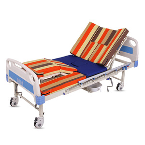 Lit médical manuel Hongtong en acier inoxydable multifonction pour personnes âgées et patients paralysés, soins médicaux à domicile - Product Image 4