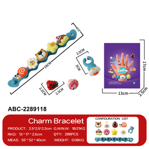 Lucky Toys Kit de Création de Bracelets DIY avec Boîte et Anneaux Thème Dessins Animés – Développe les Compétences Pratiques des Enfants et Stimule l'Imagination - Product Image 4