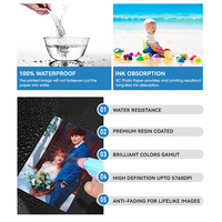 Kertas Foto Satu Sisi Ukuran A4 260g High Gloss RC untuk Printer Inkjet Kertas Tahan Air Kertas Inkjet Berwarna