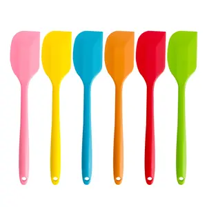 BPA Free Silicone Spatula Heat Resistant Non Stick Rubber Kitchen Spatulas For Cooking/ Baking/Mixing
