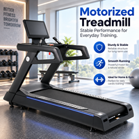 Tapis roulant K-FIT GSK7 haute performance, capacité 200 kg, vitesse 25 km/h, 20 niveaux d'inclinaison, suspension amortissante, qualité professionnelle pour salle de sport