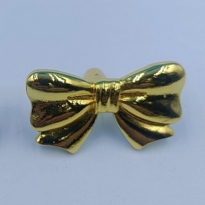 Bow Knot Furniture Handle Alloy Warm <b>Gold</b> European Style Wardrobe <b>Cabinet</b> <b>Knob</b> Hardware Accessory - Product Image 4