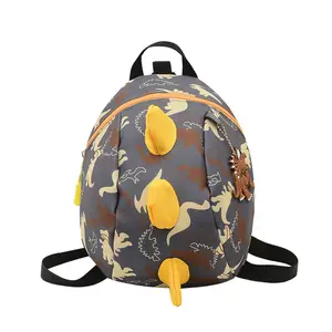 2023 Hot New Design Dinosaur Children Backpacks Cartoon Cute Kids bag Anti-lost rope for Kids backpack