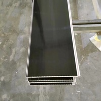 Panel de Pvc impermeable de superficie lisa completamente negra laminada y azulejos de techo