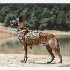 1000d ניילון כלב חבילת כלבם תיק אוכף תיק תיק עבור נסיעות קמפינג הליכה מטקטית מתכווננת לטקטית מחמד - Product Image 6