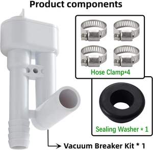 Kit de brise-vide 385316906 sans crochet de pulvérisateur à main, compatible avec les toilettes <span class=keywords><strong>Dometic</strong></span>,VacuFlush, Traveler - Product Image 4