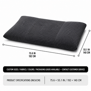 Premium Cord-Sitzsack-Sessel Groß 2-in-1 Faltbare Bodencouch Vakuumkomprimiert Voll-Schaumstoff-Sitzgelegenheit zum Lesen, Spielen, fürs Schlafzimmer - Product Image 5