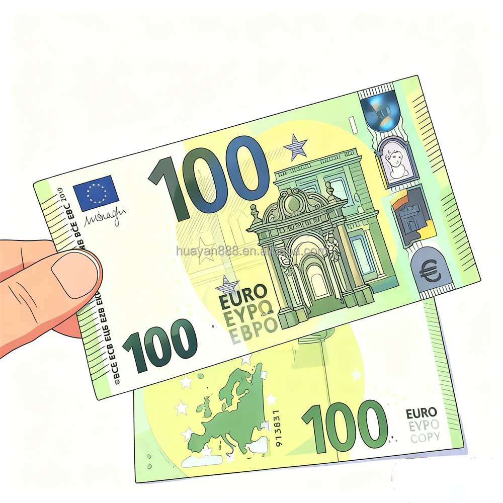 Papier multicolore 100 euros-1 paquet = 100 pièces