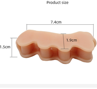 Séparateur d'orteils en silicone médical flexible à 5 trous pour soulager les hallux valgus, doux pour la peau, facile à nettoyer, options multicolores